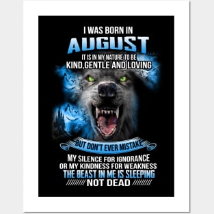 I Was Born In August Posters and Art